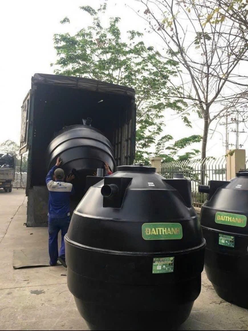 Bồn tự hoại Đại Thành được lắp đặt tại công trình