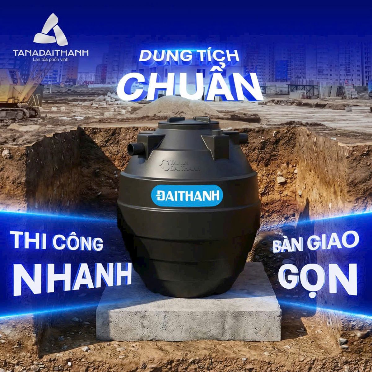 Bồn tự hoại Tân Á Đại Thành 1500L
